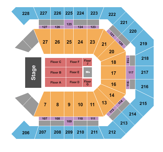 MGM Grand Garden Arena Journey Seating Chart